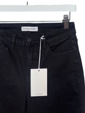 Flying Monkey Black Mid Rise Distressed Jeans - Size 27 - NWT